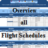 Condensed overview schedules countries and airlines