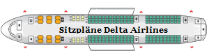 Sitzpläne Delta Airlines