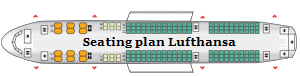 Seating plan Lufthansa