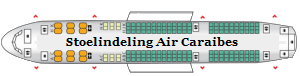 Stoelindeling Air Caraíbes