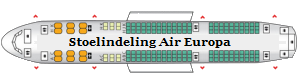 Stoelindeling Air Europa